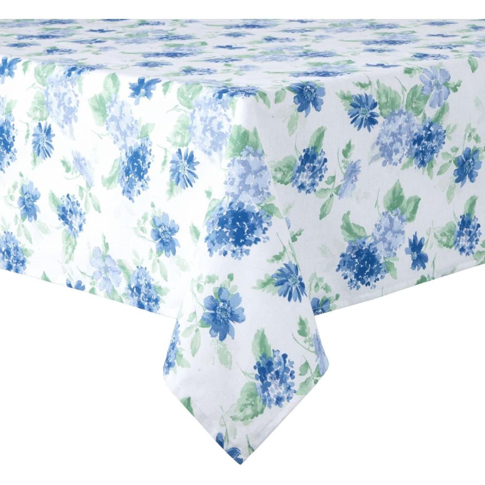 imageMartha Stewart Amber Floral Polyester Cotton Rectangle Tablecloth Single Pack PinkYellow 60quotx102quotBlue