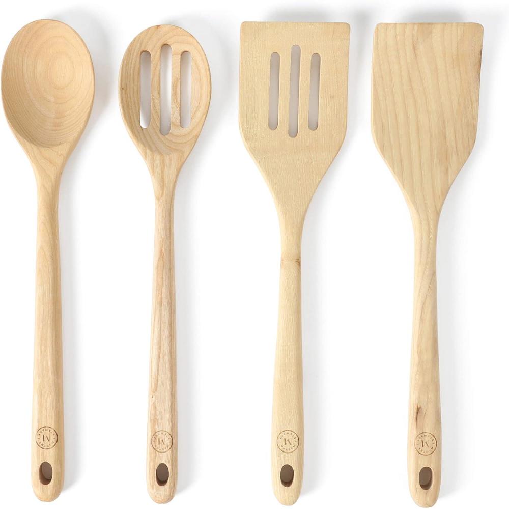 imageMartha Stewart Bainford 4Piece Wooden Kitchen Tool Set Ashwood