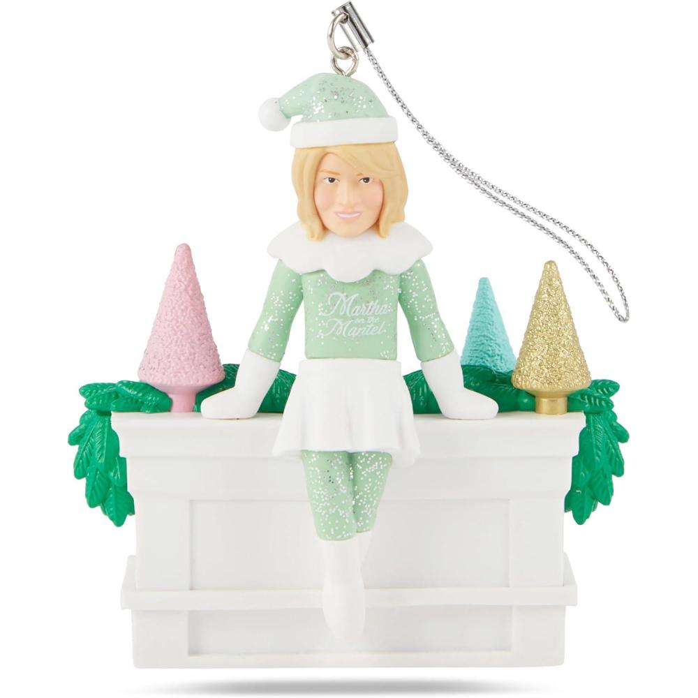 imageMartha Stewart Funny Christmas Ornaments for Adults Martha on The Mantel Holiday Collectible Dcor Christmas Tree Decoration Secret Santa CollectibleGreen3dd