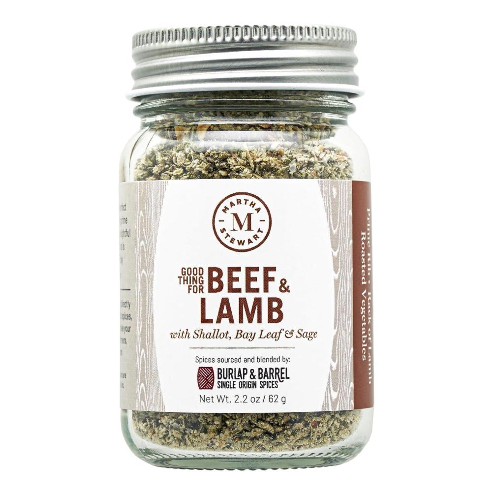 imageMartha Stewart Seafood ampamp Chicken Seasoning  Bright Zesty ampamp Irresistible Handcrafted Blend of SingleOrigin Spices from Burlap ampamp Barrel  Fish Shellfish ampamp Poultry  Gift for Cooks  23 oz Glass JarBeef  Lamb