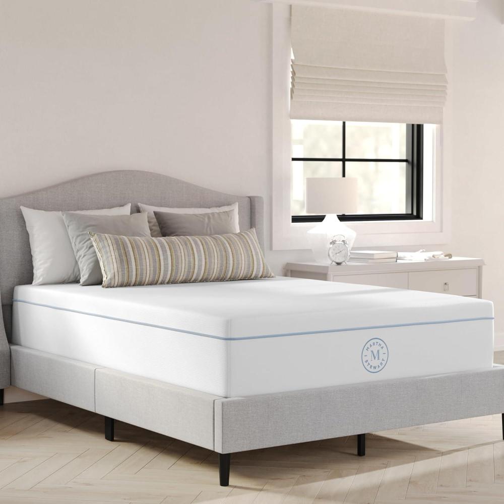 imageMartha Stewart SleepComplete King Mattress in a Box Firm Pocket Spring and Foam Hybrid Mattress DualAction Cooling 5Way Zoning Coolweave Cover 12 quot WhiteFull