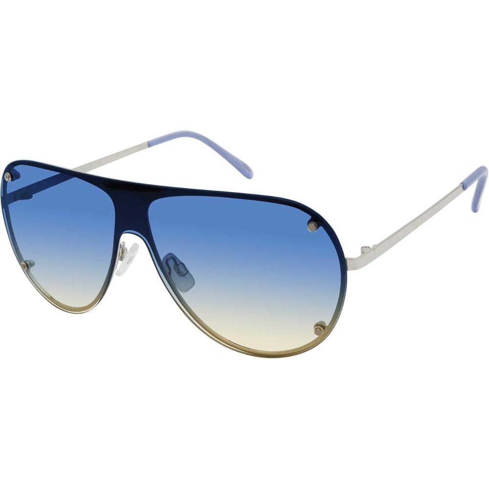 imageMartha Stewart Women Protective Metal Aviator Pilot SunglassesSilver Blue