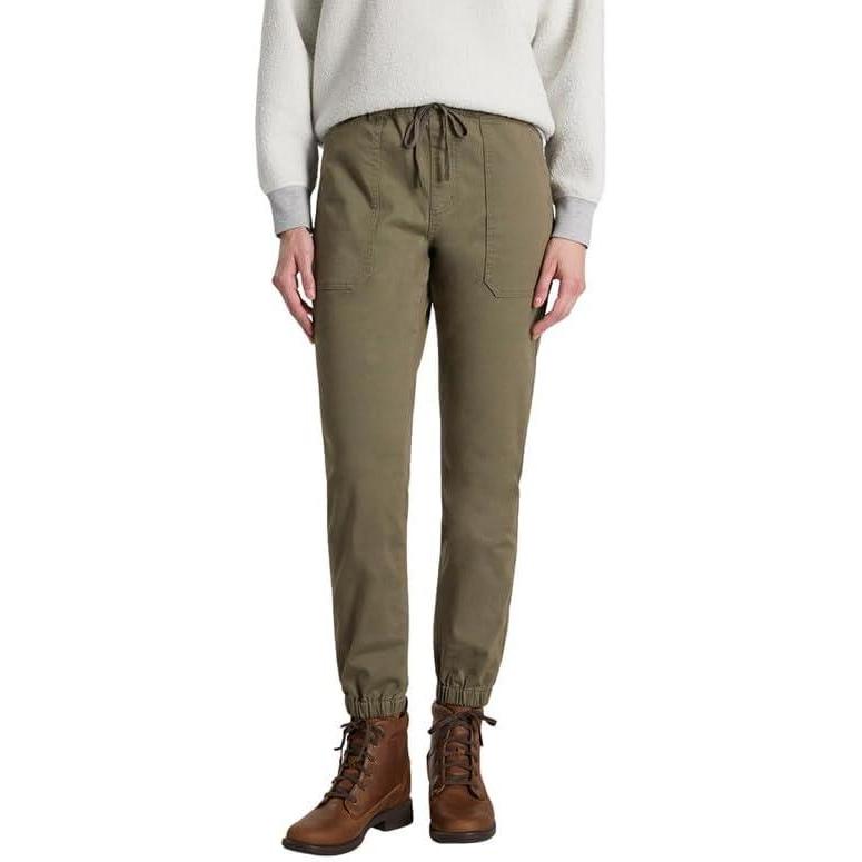 imageMartha Stewart Womens Garden Jogger Cotton Utility Pants Elastic Waist Stretch Trousers Casual Comfort FitKalamata