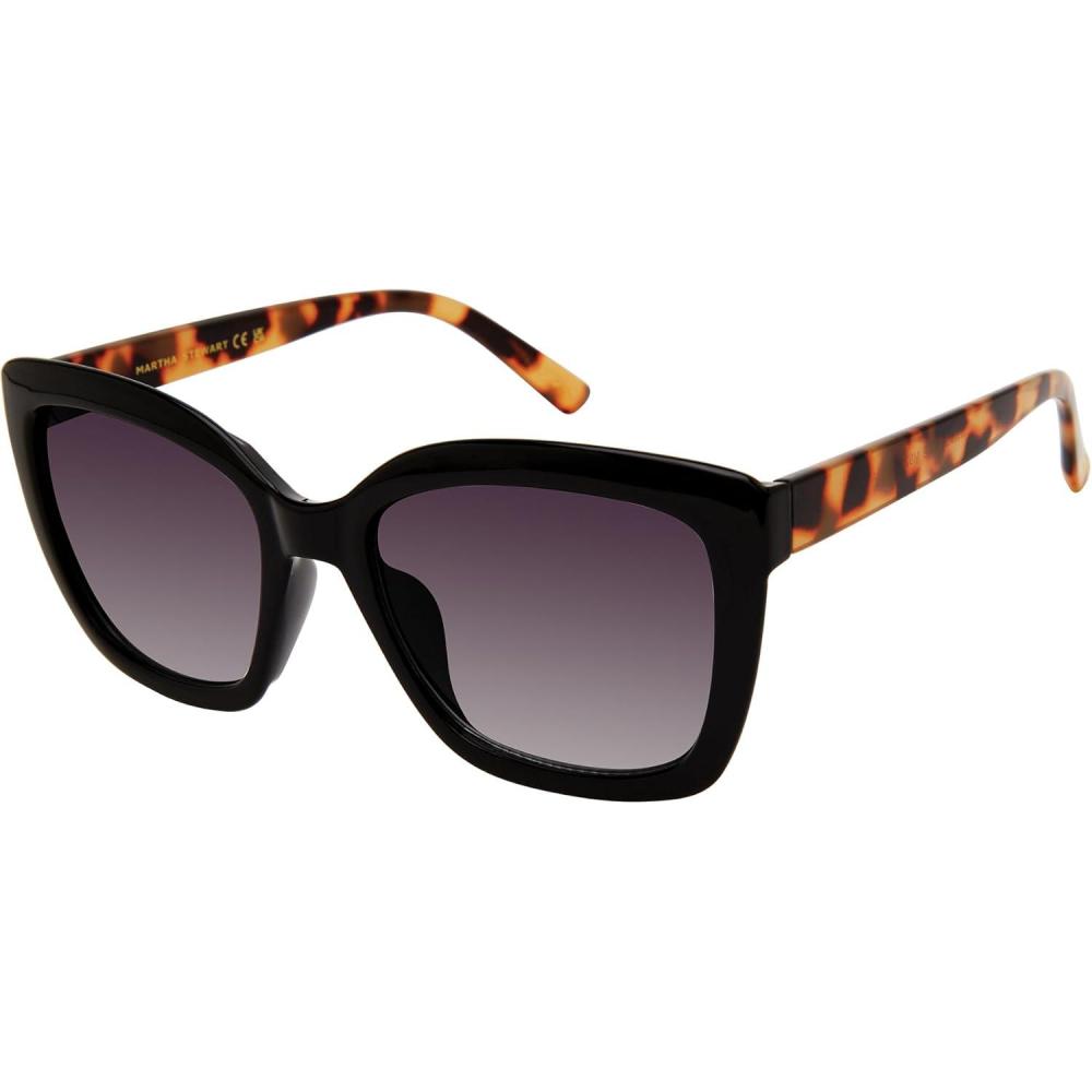 imageMartha Stewart Womens Ms215 Retro Uv400 Protective Square SunglassesTimeless Gifts for Her 55mmMulticolor