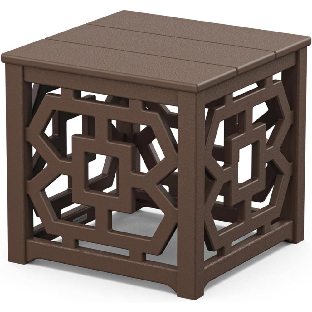 imageMartha Stewart by POLYWOOD Chinoiserie Accent Table in BlackMahogany