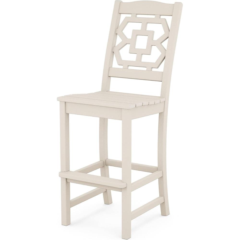 imageMartha Stewart by POLYWOOD Chinoiserie Bar Side Chair in GreenSand