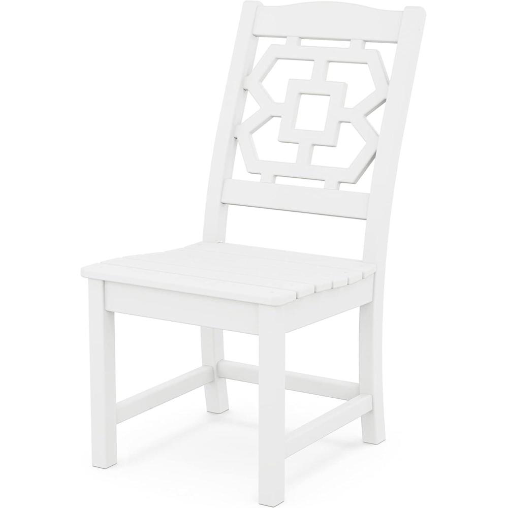 imageMartha Stewart by POLYWOOD Chinoiserie Dining Side Chair in SandWhite