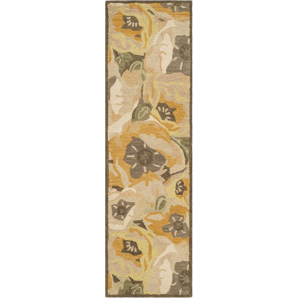 imageMartha Stewart x SAFAVIEH Area Rug Collection  3 x 5 Red Handmade Wool Ideal for Living Room Bedroom Foyer Accent Space MSR4872AGold