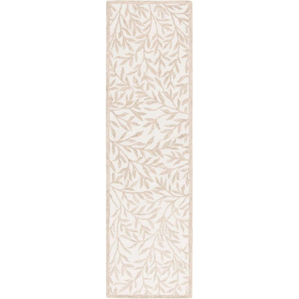 imageMartha Stewart x SAFAVIEH Area Rug Collection  5 x 8 Green Handmade Wool Ideal for Living Room Bedroom Office Dining Space MSR3527YIvoryBeige