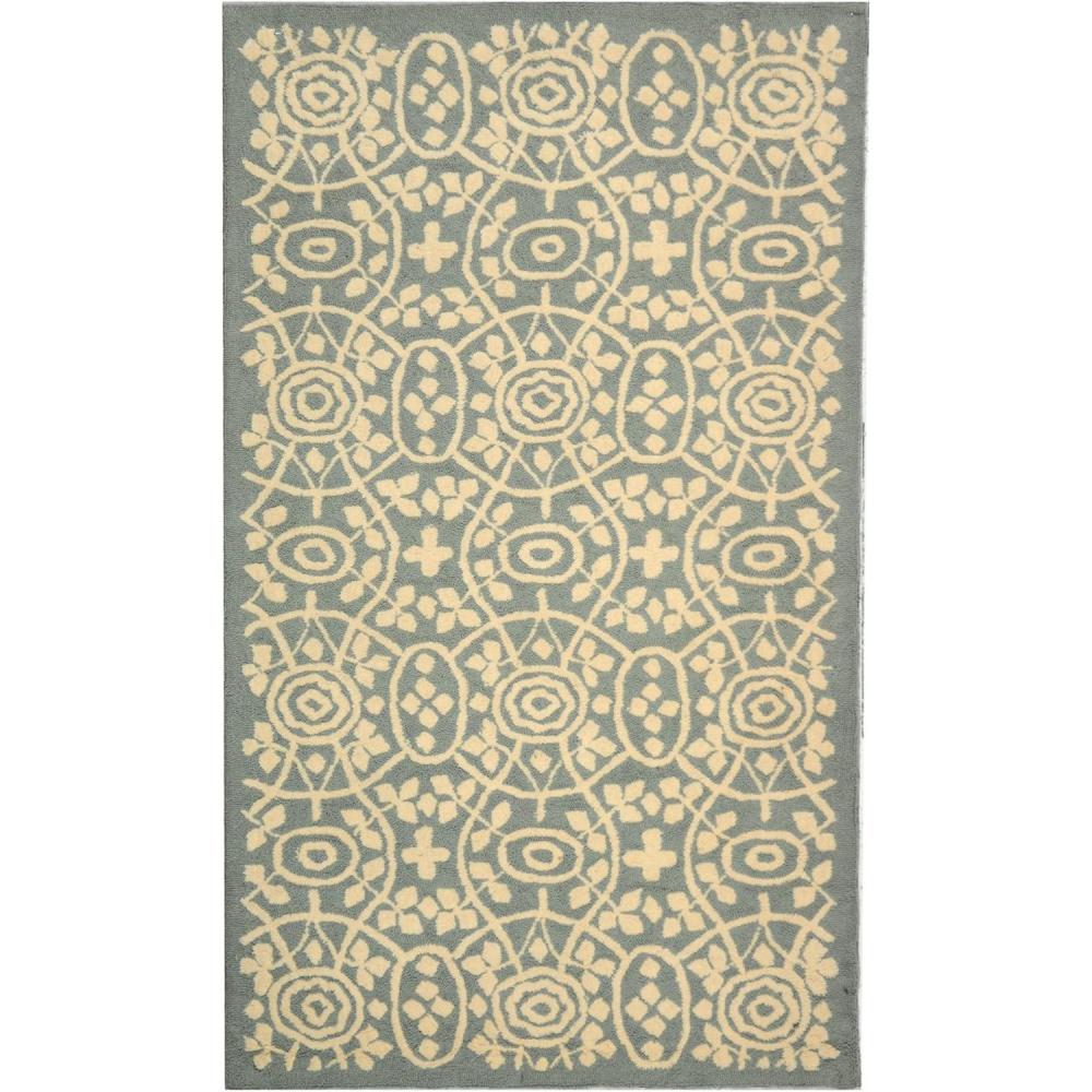imageMartha Stewart x SAFAVIEH Area Rug Collection 79quot x 99quot Aloe Green HandHooked Cotton Ideal for Living Room Bedroom Dining Space MSR1214BAloe