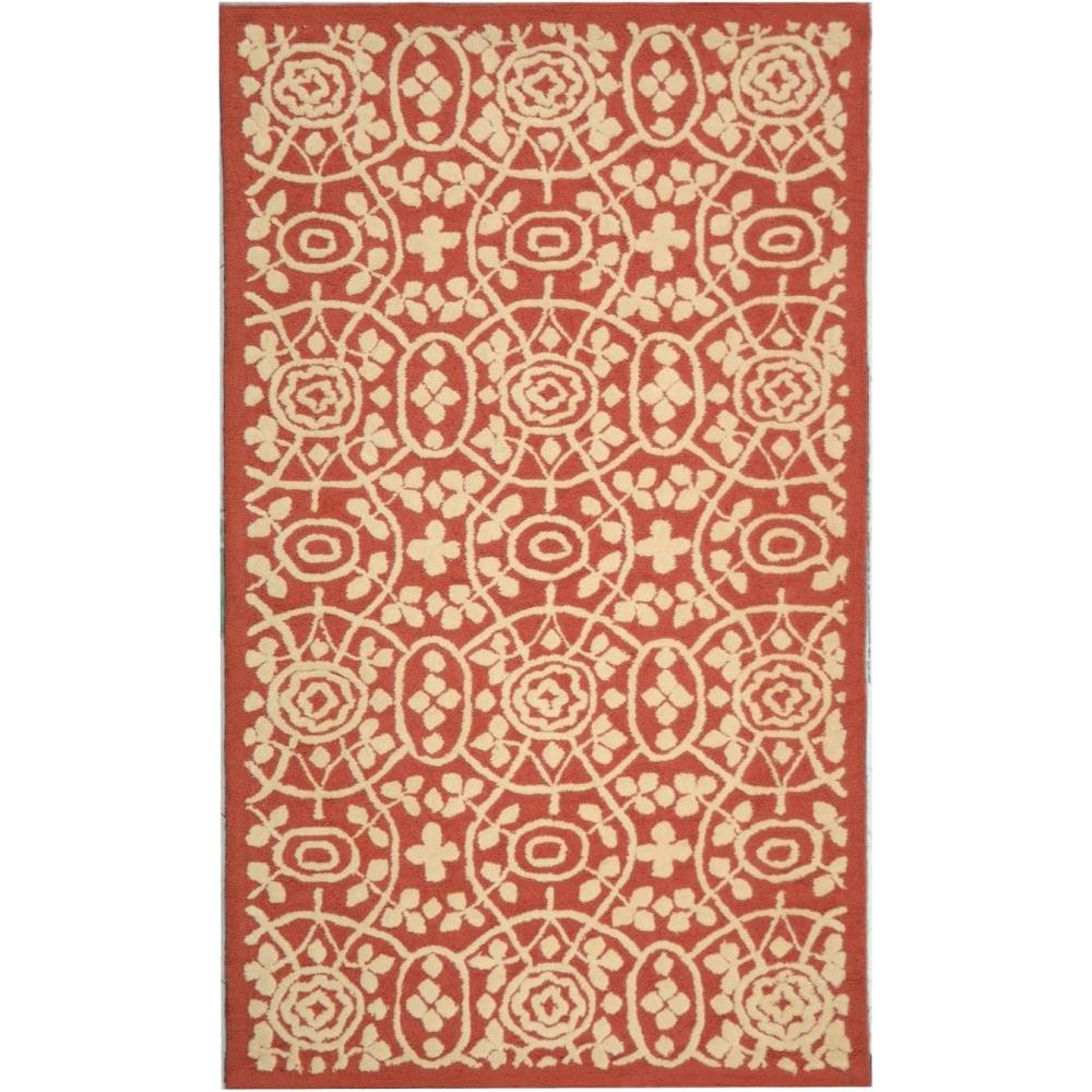 imageMartha Stewart x SAFAVIEH Area Rug Collection  79quot x 99quot Aloe Green HandHooked Cotton Ideal for Living Room Bedroom Dining Space MSR1214BTea Rose