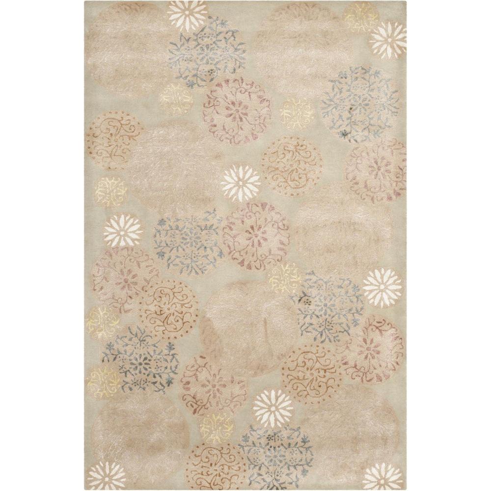 imageMartha Stewart x SAFAVIEH Area Rug Collection 79quot x 99quot Herbal Garden Handmade Wool ampamp Viscose Ideal for Living Room Bedroom Office Dining Space MSR3259CHerbal Garden