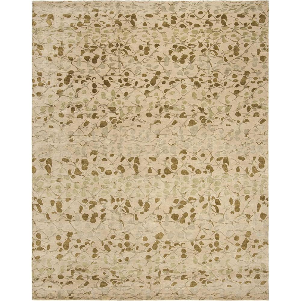 imageMartha Stewart x SAFAVIEH Area Rug Collection  8 x 10 Bard Red HandKnotted Silk ampamp Wool Ideal for Living Room Bedroom Office Dining Space MSR8641BSprout Green