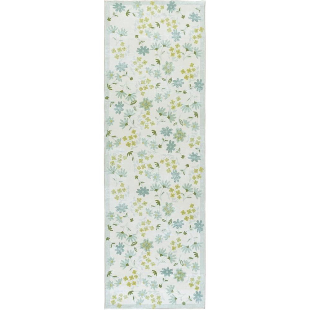 imageMartha Stewart x SAFAVIEH Machine Washable Area Rug Collection 5 x 8 Beige ampamp Light Green Slip Resistant ampamp Easy Cleaning Ideal for Ideal for Living Room Bedroom Dining Space MSRW189BBeigeLight Green
