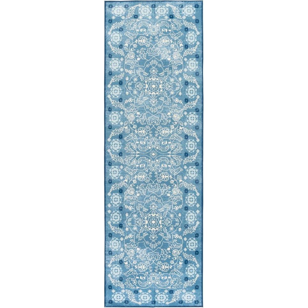 imageMartha Stewart x SAFAVIEH Machine Washable Area Rug Collection 5 x 8 Blue ampamp Beige Slip Resistant ampamp Easy Cleaning Ideal for Ideal for Living Room Bedroom Dining Space MSRW194LBlueBeige