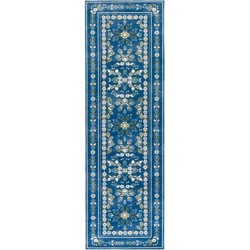 imageMartha Stewart x SAFAVIEH Machine Washable Area Rug Collection  5 x 8 Dark Blue ampamp Beige Slip Resistant ampamp Easy Cleaning Ideal for Ideal for Living Room Bedroom Dining Space MSRW179MDark BlueBeige