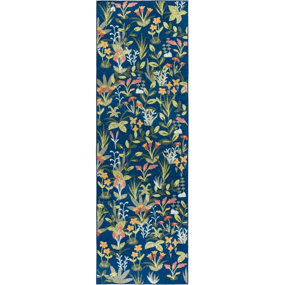 imageMartha Stewart x SAFAVIEH Machine Washable Area Rug Collection  5 x 8 Navy ampamp Gold Slip Resistant ampamp Easy Cleaning Ideal for Ideal for Living Room Bedroom Dining Space MSRW192NNavyGold