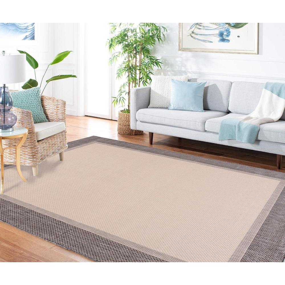 imageMartha Stewart x SAFAVIEH Outdoor Area Rug Collection 8 x 10 Camel ampamp Brown Weather Resistant ampamp Washable Ideal for Patio Backyard Mudroom Deck Dining Space MSRO386TCamelBrown