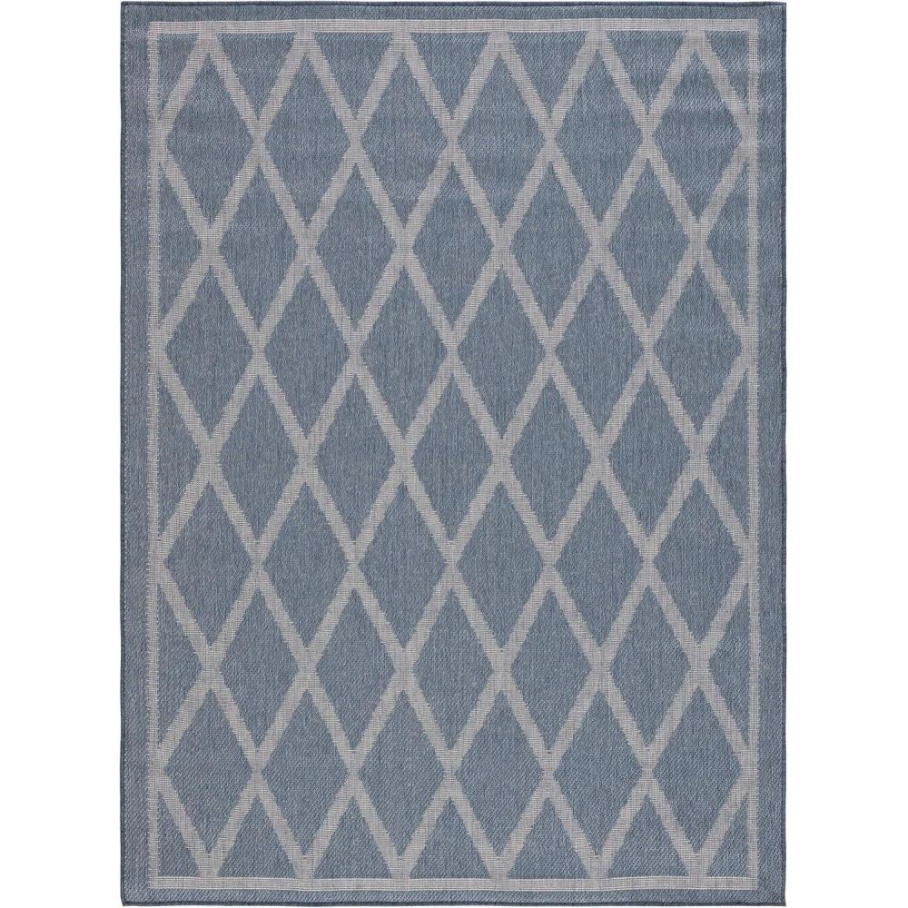 imageMartha Stewart x SAFAVIEH Outdoor Area Rug Collection 8 x 10 Ivory ampamp Light Grey Weather Resistant ampamp Washable Ideal for Patio Backyard Mudroom Deck Dining Space MSRO805ALight Blue Ivory