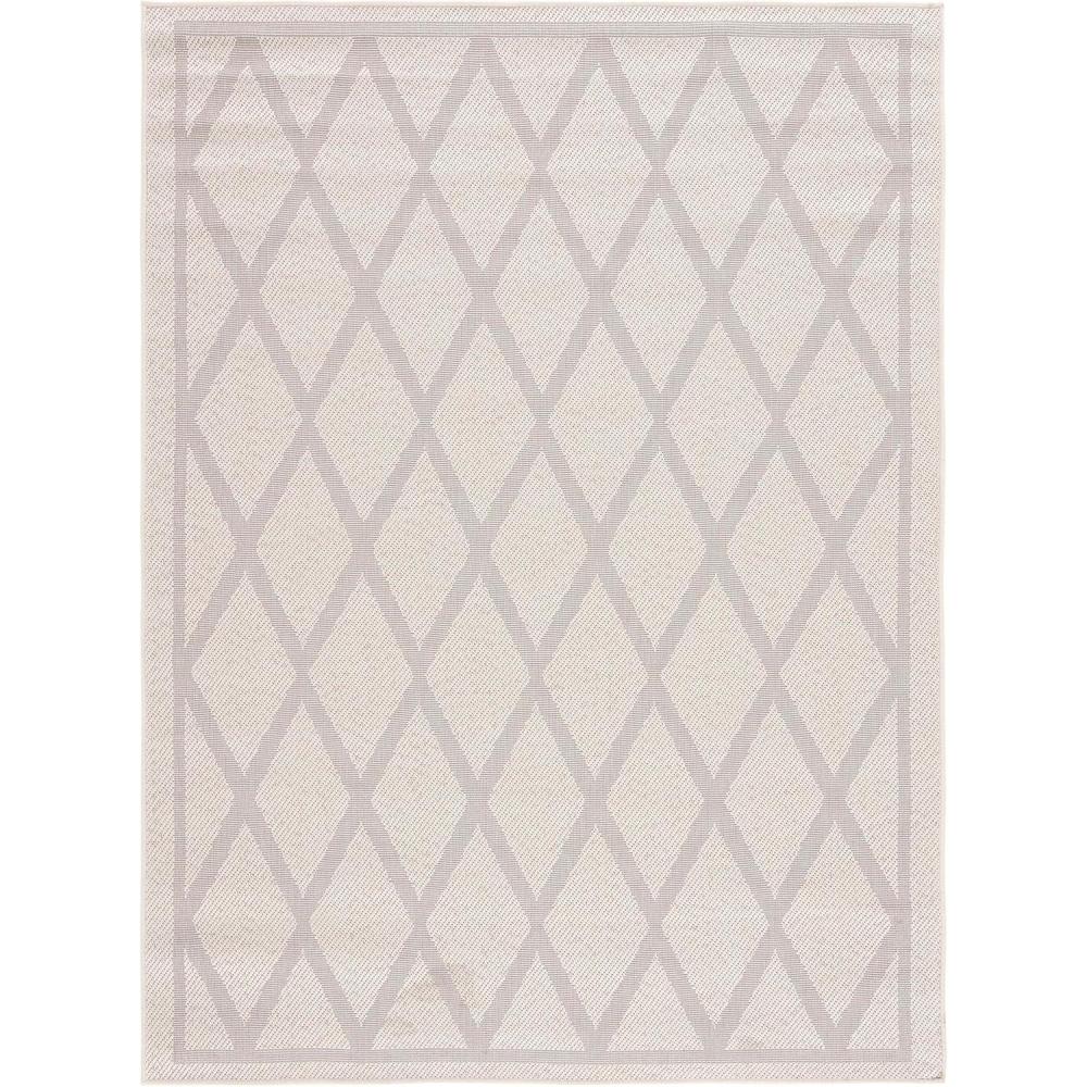 imageMartha Stewart x SAFAVIEH Outdoor Area Rug Collection 8 x 10 Ivory ampamp Light Grey Weather Resistant ampamp Washable Ideal for Patio Backyard Mudroom Deck Dining Space MSRO805AIvoryLight Grey