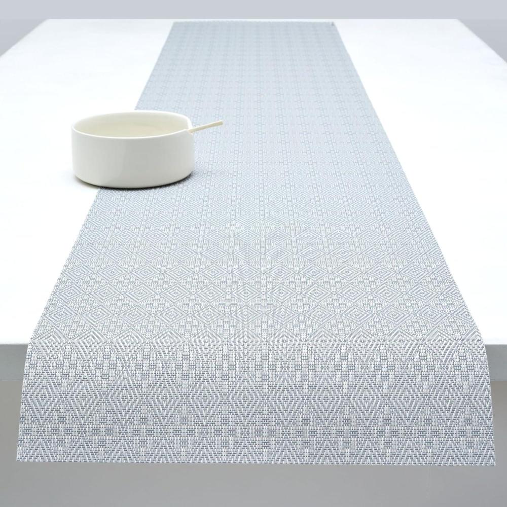 imageMartha by Martha Stewart Chilewich Boxwood Table Runner in Sea Easy Care Woven Textile IndoorOutdoor StainFade Resistant 14quot x 72quotSea