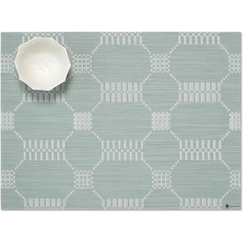imageMartha by Martha Stewart Chilewich Coverlet Placemats in Flax Set of 4 Easy Care Woven Tabletop Textiles IndoorOutdoor 185quot x 135quot RectangleAbalone