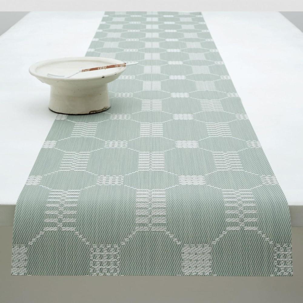 imageMartha by Martha Stewart Chilewich Coverlet Table Runner in Sea Easy Care Woven Textile IndoorOutdoor StainFade Resistant 14quot x 72quotAbalone