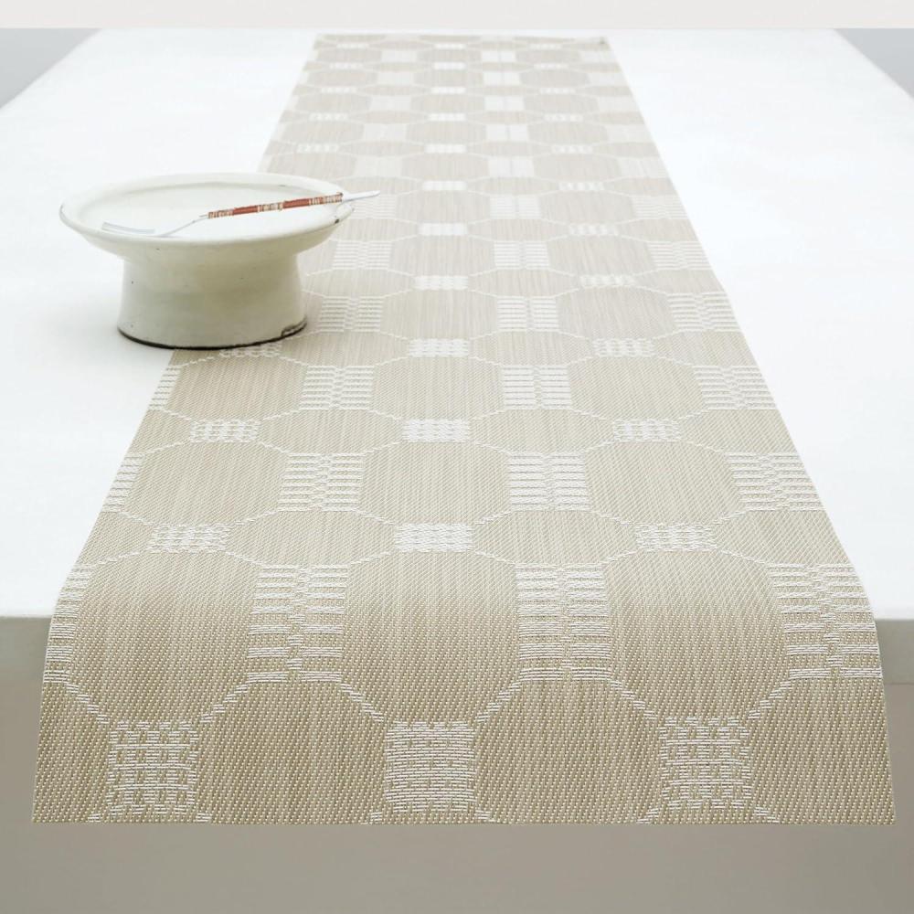 imageMartha by Martha Stewart Chilewich Coverlet Table Runner in Sea Easy Care Woven Textile IndoorOutdoor StainFade Resistant 14quot x 72quotFlax