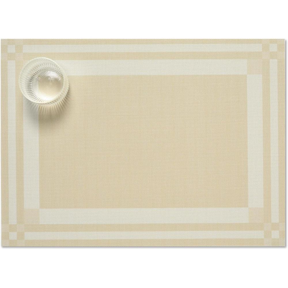 imageMartha by Martha Stewart Chilewich Handkerchief Placemats in Burnt Coral Set of 4 Easy Care Woven Tabletop Textiles IndoorOutdoor 185quot x 135quot RectangleWheat