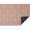 Chilewich Martha by Martha Stewart Damask Rug in Abalone – 23″x36″ – Easy Care – Premium Indoor/Outdoor Floor Mat for Entry, Kitchen, Bath, Pool with Non-Slip Backing(Burnt Coral)