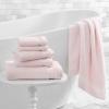 MARTHA STEWART 100% Cotton Bath Towels Set Of 6 Piece, 2 Bath Towels, 2 Hand Towels, 2 Washcloths, Quick Dry Towels, Soft & Absorbent, Bathroom Essentials, Light Gray(X Blush Pink)