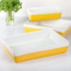 MARTHA STEWART 3 Piece Oven to Table Stoneware Bakeware, Baking Dish & Casserole Set – Red(Yellow)