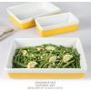 MARTHA STEWART 3 Piece Oven to Table Stoneware Bakeware, Baking Dish & Casserole Set – Red(Yellow)