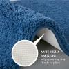 MARTHA STEWART Drylon Microfiber Bath Rug – 1 Piece, Ultra Soft Plush, Non-Slip, Thick, Washable Bathroom Rugs, Home Decor Accessories, Household Essentials, Large Bath Mat, 21″ x 34″​, Navy Blue(Navy Blue)