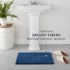 MARTHA STEWART Drylon Microfiber Bath Rug – 1 Piece, Ultra Soft Plush, Non-Slip, Thick, Washable Bathroom Rugs, Home Decor Accessories, Household Essentials, Large Bath Mat, 21″ x 34″​, Navy Blue(Navy Blue)