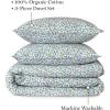 MARTHA STEWART Natalie King Size Duvet, 3 Piece Set-1 Duvet Cover, 2 Pillow Shams, Crinkle Velvet Texture, Soft & Royal, Machine Wash, 104″x92″ with Button Closure, Champagne(Floral Multi)