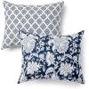 MARTHA STEWART Natalie King Size Duvet, 3 Piece Set-1 Duvet Cover, 2 Pillow Shams, Crinkle Velvet Texture, Soft & Royal, Machine Wash, 104″x92″ with Button Closure, Champagne(Navy / White)