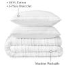 MARTHA STEWART Natalie King Size Duvet, 3 Piece Set-1 Duvet Cover, 2 Pillow Shams, Crinkle Velvet Texture, Soft & Royal, Machine Wash, 104″x92″ with Button Closure, Champagne(Textured White)