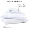 MARTHA STEWART Ultra Soft Brushed and Washed Microfiber 4 Piece Sheet Set, Easy Care, Comfy Bed Sheets with Deep Pocket, 1 Flat Sheet, 1 Fitted Sheet, 2 Std. Pillowcases, Queen Size, Navy Blue(Hayworth Medallion Gray)