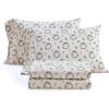 Martha Stewart – Flannel Sheets Full Size, Anti-Pilling & Wrinkle Resistant Cotton, Touchably Soft for All-Season Comfort – Bed Sheets with Matching Pillowcases & Fitted Sheet (Holiday Bows Red)(Wreaths & Mistletoe Green)
