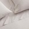 Martha Stewart – Full Size Sheets Set, Crisp & Tailored Cooling Sheets w/a Naturally Smooth Cotton Percale Lightweight Feel – Bed Sheets with Matching Pillowcases & Fitted Sheet (Stripe Blue)(Leaves Beige)