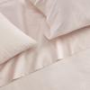 Martha Stewart – Full Size Sheets Set, Crisp & Tailored Cooling Sheets w/a Naturally Smooth Cotton Percale Lightweight Feel – Bed Sheets with Matching Pillowcases & Fitted Sheet (Stripe Blue)(Small Gingham Pink)
