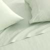 Martha Stewart – Full Size Sheets Set, Crisp & Tailored Cooling Sheets w/a Naturally Smooth Cotton Percale Lightweight Feel – Matching Pillowcases & Fitted Sheet (Skylands Solid Beige)(Skylands Solid Green)