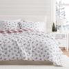 Martha Stewart – Queen Bedding Comforter Sets, Wonderfully Plush & Naturally Soft Cotton Flannel Bedding w/Matching Pillowcases, 3 Piece Bed Sets (Yuletide Spruce Plaid/Holiday Ribbons Red)(Yuletide Spruce Plaid/Holiday Ribbons Red)
