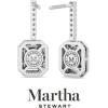Martha Stewart 2 1/2 Carat Lab Grown Diamond Drop Earrings In 14K Gold, Emerald Cut Lab Grown Diamond Earrings(white-gold)