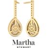 Martha Stewart 2 1/2 Carat Lab Grown Diamond Drop Earrings In 14K Gold, Pear Shape Lab Grown Diamond Earrings(yellow-gold)
