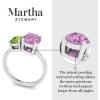 Martha Stewart 2 3/4 Carat Two Stone Gemstone Ring For Women in Sterling Silver, Gemstone Jewelry For Women(Option 1)