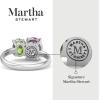 Martha Stewart 2 3/4 Carat Two Stone Gemstone Ring For Women in Sterling Silver, Gemstone Jewelry For Women(Option 1)