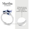 Martha Stewart 2 3/4 Carat Two Stone Gemstone Ring For Women in Sterling Silver, Gemstone Jewelry For Women(Option 10)