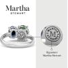 Martha Stewart 2 3/4 Carat Two Stone Gemstone Ring For Women in Sterling Silver, Gemstone Jewelry For Women(Option 2)